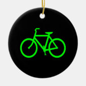 Lime Green Bike Keramikornament (Vorne)