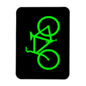 Lime Green Bike Magnet (Vertikal)