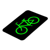 Lime Green Bike Magnet (Linke Seite)