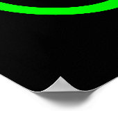 Lime Green Bike Poster (Ecke)