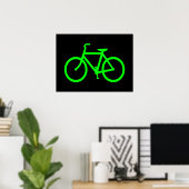 Lime Green Bike Poster (Heimbüro)