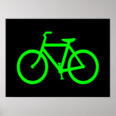 Lime Green Bike Poster (Vorne)