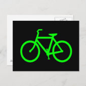 Lime Green Bike Postkarte (Vorne/Hinten)