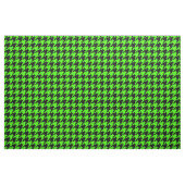 Lime Green, Black Hahnentrittmuster Pattern #2M Stoff (Fat Quarter (45,7 x 55,9 cm))
