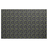 Lime Green Black Lacrosse Sticks & Hearts Muster Stoff (Fat Quarter (45,7 x 55,9 cm))