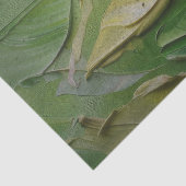 Lime Green Blätter Textured Decoupage Tissue Paper Seidenpapier (Detail)
