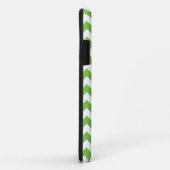 Lime Green Blue Zickzack Zigzag Monogram Case-Mate iPhone Hülle (Hinten/Rechts)