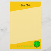 Lime Green Blume Ribbon von Kenneth Yoncich Flyer (Hinten)