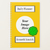 Lime Green Blume Ribbon von Kenneth Yoncich Planer (Vorderseite)