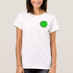 Lime Green Blume Ribbon von Kenneth Yoncich T-Shirt