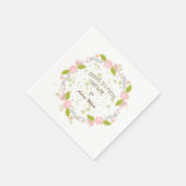 Lime Green Bridal Tee Party Dusche Serviette (Ecke)