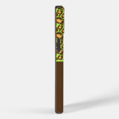 Lime Green & Brown Cheetah Print Phone Case (Rückseite / Rechts)