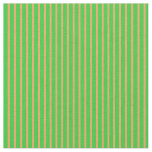 Lime Green & Brown farbiges Muster der Streifen Stoff