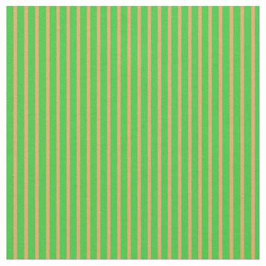 Lime Green & Brown farbiges Muster der Streifen Stoff (Nahaufnahme)