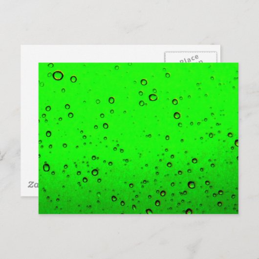 Lime Green Bubbles Postkarte (Vorne/Hinten)