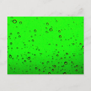 Lime Green Bubbles Postkarte