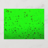 Lime Green Bubbles Postkarte (Vorderseite)