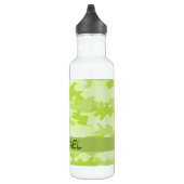 Lime Green Camouflage Camouflage Custom Edelstahlflasche (Rechts)