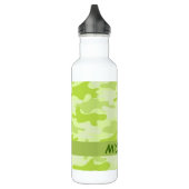 Lime Green Camouflage Camouflage Custom Edelstahlflasche (Links)