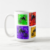 Lime Green Cat Yarn Kaffeetasse (Links)