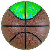 Lime Green Chartreuse Succulent Sedum Rosette Basketball (Rechts)