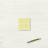 Lime Green Checkered Pattern Vibrant Grid Design Post-it Klebezettel (Auf Schreibtisch)