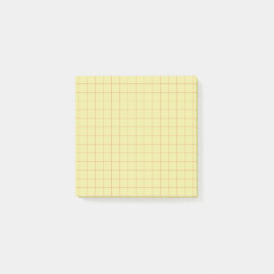 Lime Green Checkered Pattern Vibrant Grid Design Post-it Klebezettel