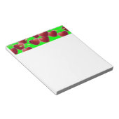 Lime Green Cherry Splash Notizblock (angewinkelt)