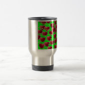 Lime Green Cherry Splash Reisebecher (Mittel)
