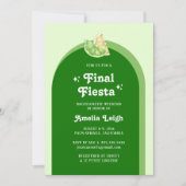 Lime Green Citrus Final Fiesta Bachelorette Einladung (Vorderseite)