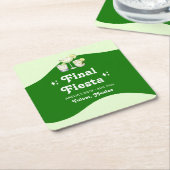 Lime Green Citrus Final Fiesta Bachelorette Rechteckiger Pappuntersetzer (angewinkelt)