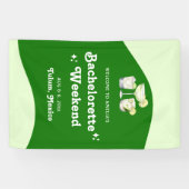 Lime Green Citrus Tequila & Tulum Bachelorette Banner (Horizontal)