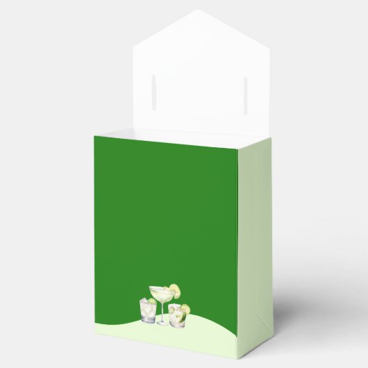 Lime Green Citrus Tequila & Tulum Bachelorette Geschenkschachtel (Geöffnet)