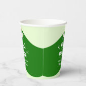 Lime Green Citrus Tequila & Tulum Bachelorette Pappbecher (Rechts)