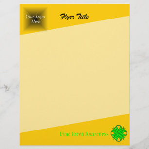 Lime Green Clover Ribbon von Kenneth Yoncich Flyer