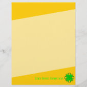 Lime Green Clover Ribbon von Kenneth Yoncich Flyer (Hinten)
