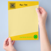 Lime Green Clover Ribbon von Kenneth Yoncich Flyer (Hand)