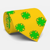 Lime Green Clover Ribbon von Kenneth Yoncich Krawatte (Gerollt)