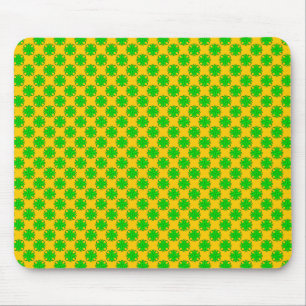 Lime Green Clover Ribbon von Kenneth Yoncich Mousepad