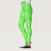 Lime Green Crayon Pattern Leggings (Links)