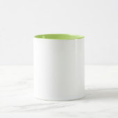 Lime Green Crisp White Tasse (Zentrum)