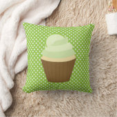Lime Green Cupcake Kissen (Decke)