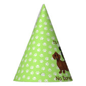 Lime Green Dackel Party Hat Partyhütchen (Links)