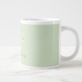 Lime Green Dragonfly Jumbo-Tasse (Rechts)
