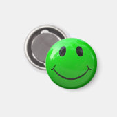 Lime Green Face Locker Magnete Magnet (Vorderseite/Rückseite)