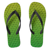 Lime Green (Fade) Dragon Scale Fantasy Badesandalen (Fußbett)