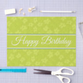 Lime Green Flower Geburtstag Seidenpapier (Handwerk)