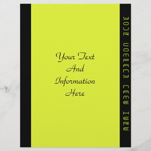 Lime Green Flyer (Vorne)