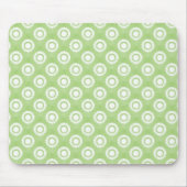 Lime Green Funky Blume Mousepad (Vorne)