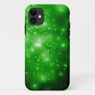 Lime Green Galaxy Burst iPhone 11 Hülle